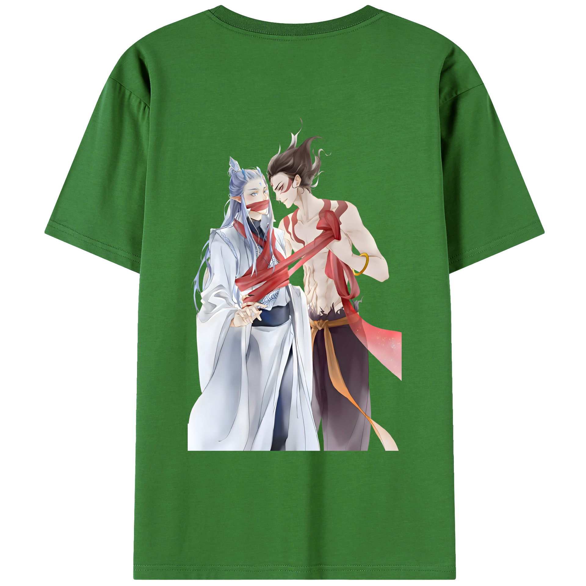 （画像用） Ne Zha 2 ナタ 魔童の大暴れ レディース半袖Tシャツ(バックプリント)